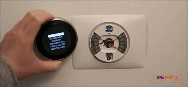 how to take a nest thermostat off the wall