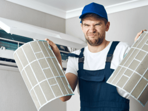 how to clean a portable air conditioner filter