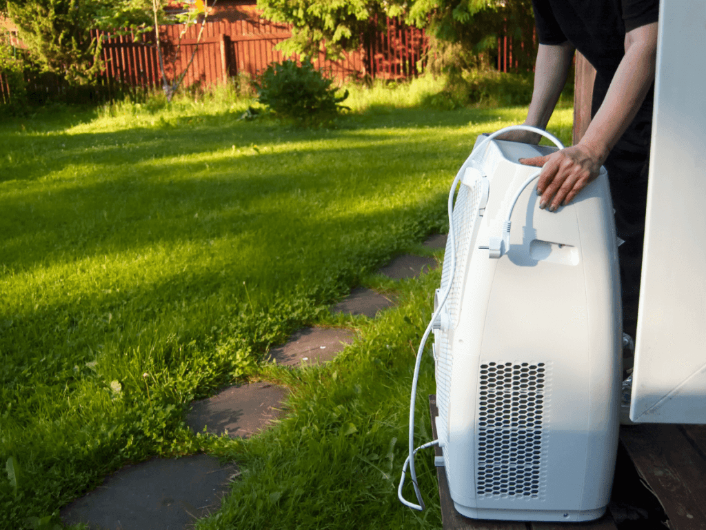 how to setup a portable air conditioner