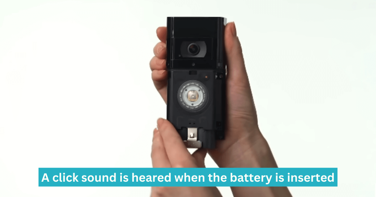 inserting battery in ring doorbell