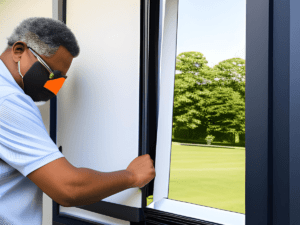 how to install a portable air conditioner in a horizontal sliding window