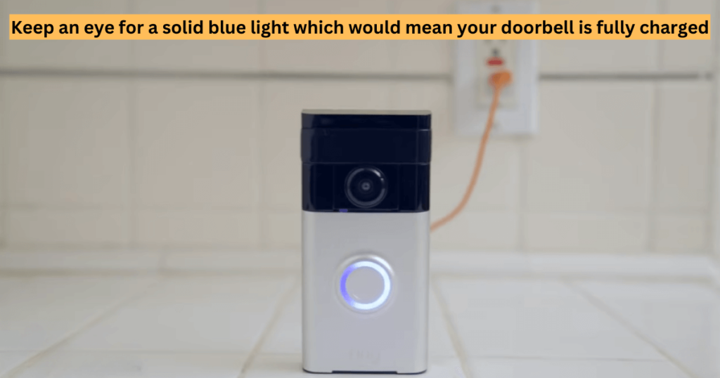 how to charge a ring doorbell
