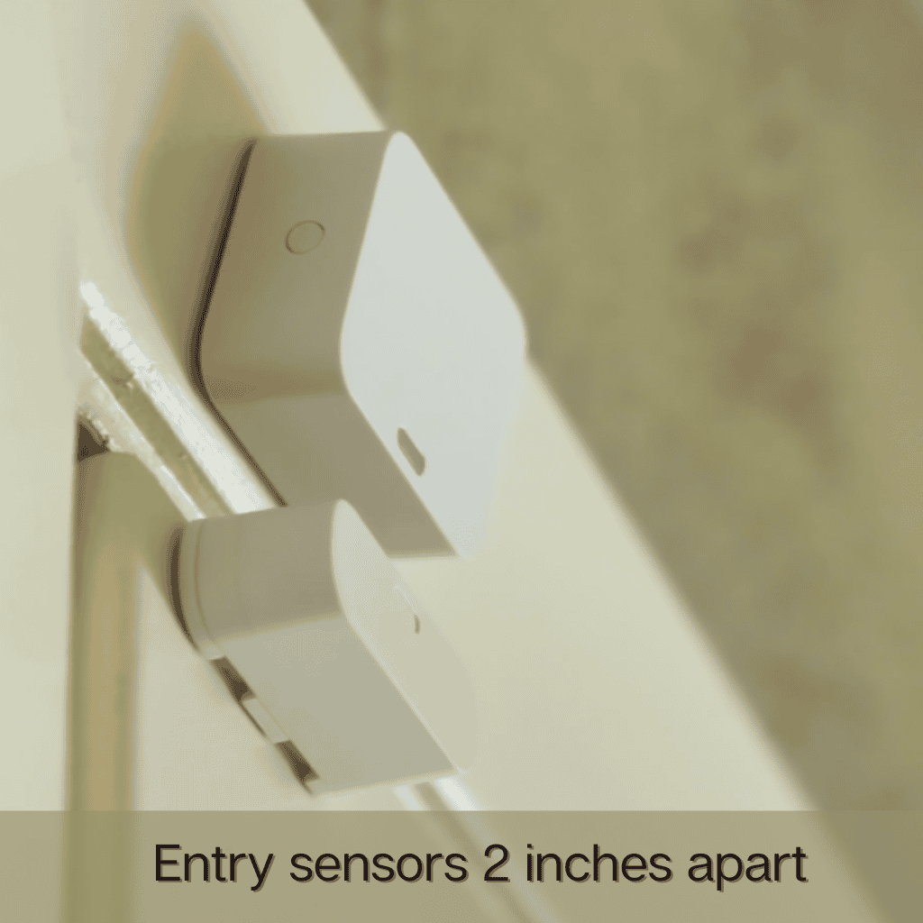 entry sensor placement